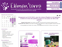 Tablet Screenshot of elemen-terre.org